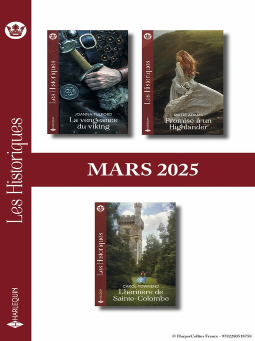 Title details for Pack mensuel Les Historiques--3 romans (Mars 2025) by Collectif - Available